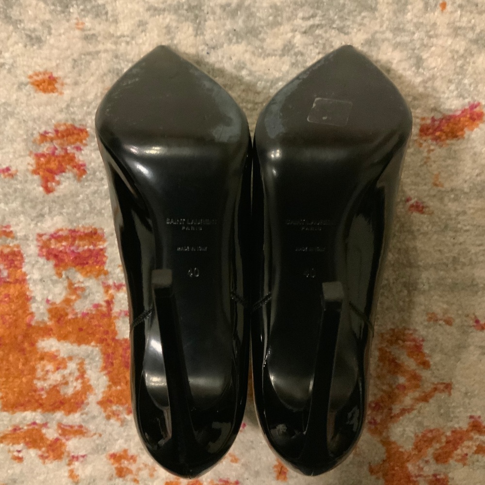YSL Yves Saint Laurent Patent Leather Heeled Boots - Picture 7 of 7